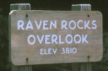  Sign at Raven Rocks Overlook