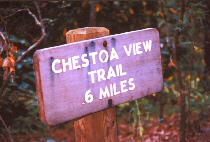 Chestoa View Sign