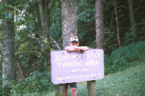 Sign at Jumpinoff Parking Area