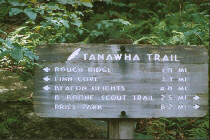  Sign at the top of trail at Raven Rocks Overlook